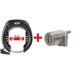 Abus Rahmenschloss 5650L Black Und Akkuschloss IT2.1 Zu Bosch PowerTube BBP2xx