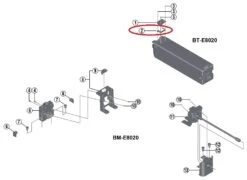 Shimano STePS Verschlusskappe BT-E8020 Akku