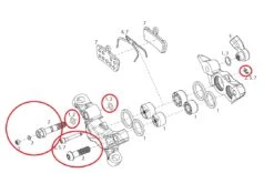 Sram Caliper Hardware Kit Bremssattel Für Die Guide R/RS/RSC