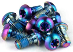 Sram Titanium Befestigungsschrauben Bremsscheibe Rainbow Oil Slick -Berühmt Fahrradzubehör Geschäft sram titanium rainbow schraube bremsscheibe 1